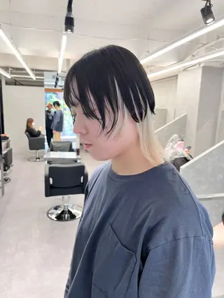 ショート カラー メンズ デザインカラー 小西勇次のヘアスタイル