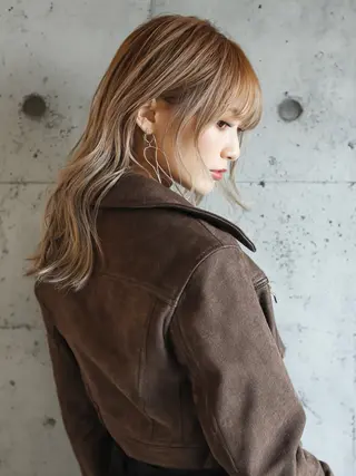 セミロング カラー 池袋/カラー特化🎨 ロング料金なし🩵のヘアスタイル