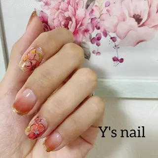 ネイル 手書きが得意🖌️ Y’s  nailのネイルデザイン