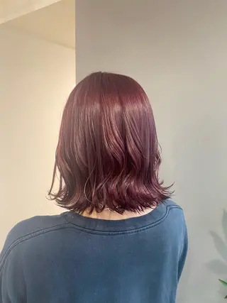 ミディアム カラー ヘアアレンジ ボブ /ニュアンス/ satomi🧸💖のヘアスタイル