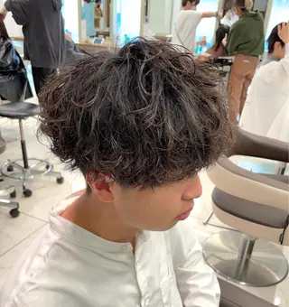 ショート パーマ メンズ 【メンズ特化】 池田大成✂︎のヘアスタイル