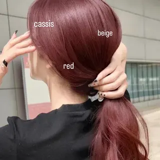 ロング カラー AIN.ANLY.所属・韓国ｶﾞｰﾘｰ 🎀ミスズ🩰のヘアスタイル