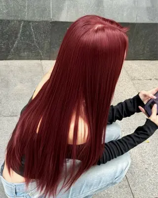 ロング カラー 艶モテ・韓国スタイル 🤍りんのヘアスタイル