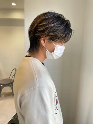 ショート カラー メンズ メンズ特化 パーマ/オザワのヘアスタイル