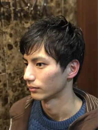 ショート メンズ 岡本 耕太郎のヘアスタイル