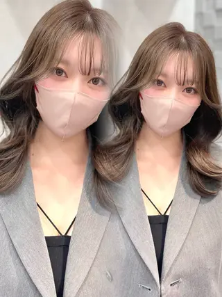 ロング カラー 𝑿𝑬𝑵𝑨 𝐿𝑈𝑁𝐴のヘアスタイル