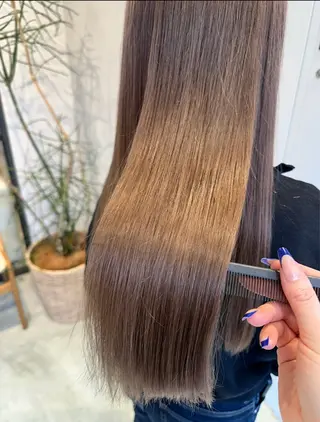 ロング カラー 渋谷レイヤーカット/ 暖色艶カラー🩵高橋のヘアスタイル