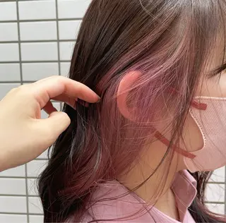 ミディアム カラー yumemiレイヤー ‎✴︎ 透明感カラーのヘアスタイル