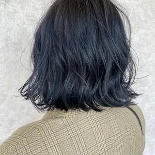 ミディアム カラー パーマ ヘアアレンジ 小田 莉加子のヘアスタイル