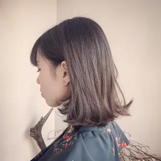 ミディアム 大嶋 宏隆のヘアスタイル