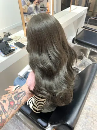 ロング カラー ヘアアレンジ ✨韓国/外国人風✨ 江原巧のヘアスタイル