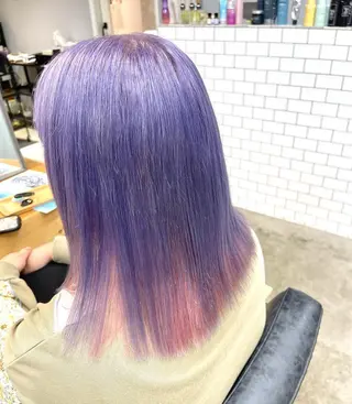 セミロング カラー ROCCOeast Rukaのヘアスタイル