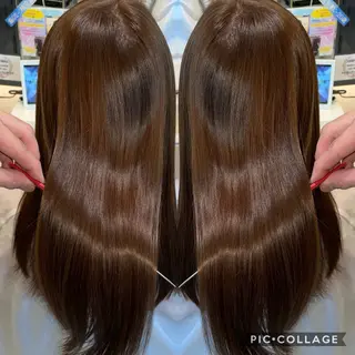 ロング 朝尾 愛花のヘアスタイル