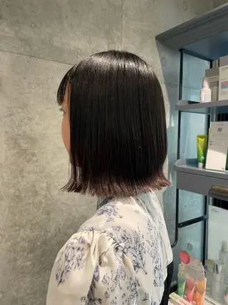 ミディアム ボブカット/艶カラー /Harukaのヘアスタイル
