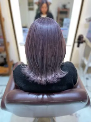 ミディアム カラー 片山 雄のヘアスタイル