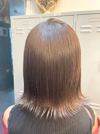 ショート カラー 髪質改善× ハイライト溝江のヘアスタイル