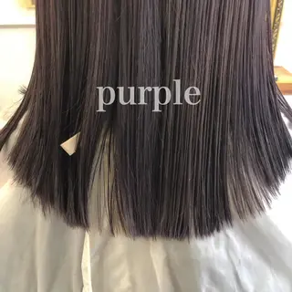 セミロング カラー 江原 彩華のヘアスタイル