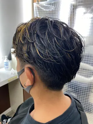 ショート カラー パーマ メンズ 市川 博紀 店長のヘアスタイル