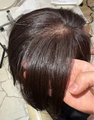 カラー 暗髪★校則問題無し 艶カラー★ココのヘアスタイル