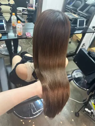 ロング 🫧シールエクステ/ 艶カラー🫧アサミ️のヘアスタイル