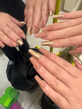 ネイル 33nail✴️栄 スミレ❇️Gel-xのネイルデザイン