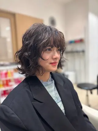 ミディアム パーマ 🌙Ash中目黒 坪内沙月🌙のヘアスタイル