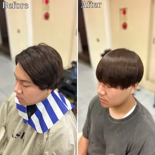 ミディアム パーマ メンズ 🔮メンズ縮毛矯正 毛流れパーマ💎竹永のヘアスタイル