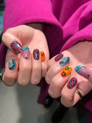 ネイル Hata nail 🎀個性派ニュアンスのネイルデザイン