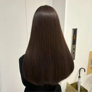 ロング カラー ケアブリーチ/透明感 ピンクカラー/ふうとのヘアスタイル