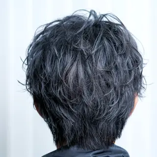 ミディアム パーマ AI TOKYO Ciel所属・横浜/メンズ特化/ ⚡️aito⚡️のヘアスタイル