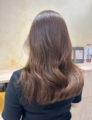 セミロング カラー ボブ/美髪矯正 /佐藤　奈巳のヘアスタイル