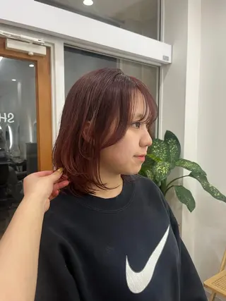 ミディアム カラー ベージュ⟡˖レイヤー ˖ ࣪⊹あずきのヘアスタイル