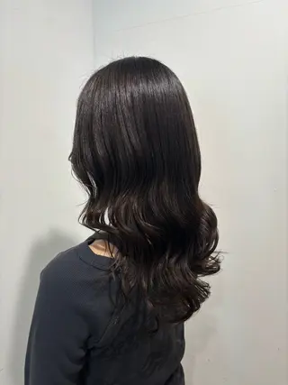 ロング カラー カラーモデル🎨✨ 長與夕夏のヘアスタイル