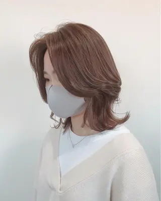 ミディアム カラー 福田　洋樹 /  zina博多のヘアスタイル