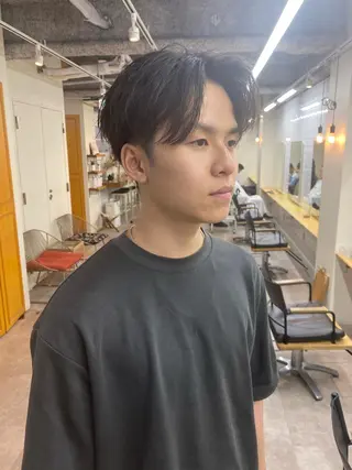 メンズ シャドウパーマ/ 波巻パーマYu-Kiのヘアスタイル