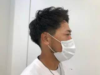 パーマ メンズ BABY 艶髪暗髪ヘア💖達人のヘアスタイル