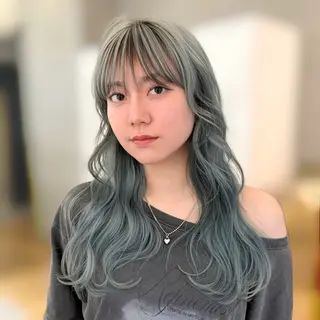 ロング カラー mashu Atoro所属・梅田美容室/レイヤー /ベージュ/miyuのヘアスタイル