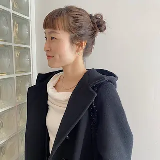 ミディアム ヘアアレンジ 🌐サトウ リョウ🌐のヘアスタイル