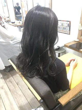 ミディアム カラー ヘアアレンジ 顔周りcut・ご相談 ＝新宿しずく🇰🇷のヘアスタイル