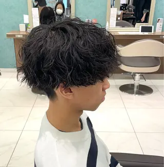 ショート パーマ メンズ 【メンズ特化】 池田大成✂︎のヘアスタイル