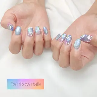 ネイル Rainbow nailsくろちゃんのネイルデザイン
