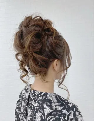 ロング ヘアアレンジ GRANLUSSO 〜グランルッソ駅前店所属・木口 嘉美のヘアスタイル