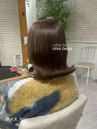 ミディアム カラー 赤味消し.髪質改善 🌿𝘠𝘜𝘙𝘐のヘアスタイル