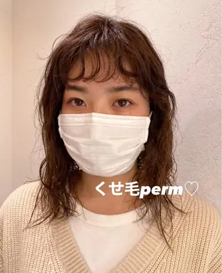 セミロング パーマ パーマ指名No1 /namiのヘアスタイル