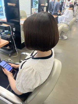 ショート ヘアアレンジ DIFINOaoyama所属・🎧ayaka/ボブ /透明感カラー 🩵のヘアスタイル