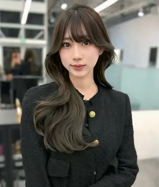 ロング nit by AHNKISM所属・韓国ヘア💎レイヤー カットYUYAのヘアスタイル