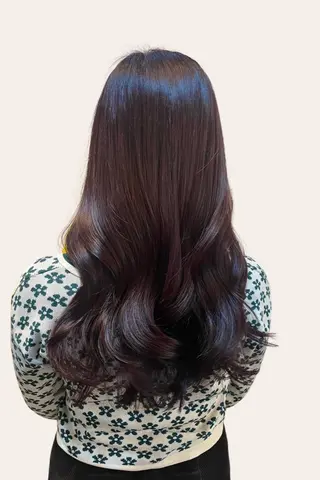 セミロング レイヤー/ボブ/ 透明感カラー/ニワのヘアスタイル