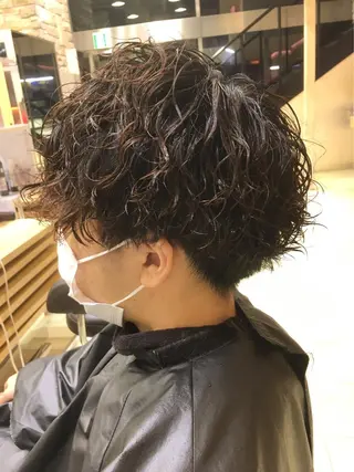 パーマ メンズ 韓国🩶Y2Kネイル 💫くれはのネイルデザイン