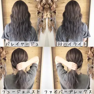 セミロング カラー テトネ タカシのヘアスタイル
