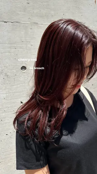 カラー v-lab studio所属・韓国レイヤーカット/ 艶カラー/ noaのヘアスタイル